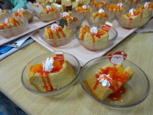 クリスマスケーキを食べました